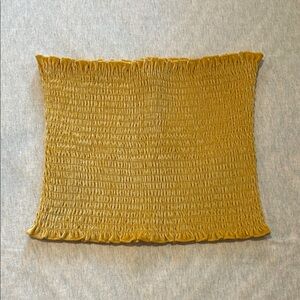 Hollister Mustard Yellow Smocked Tube Top